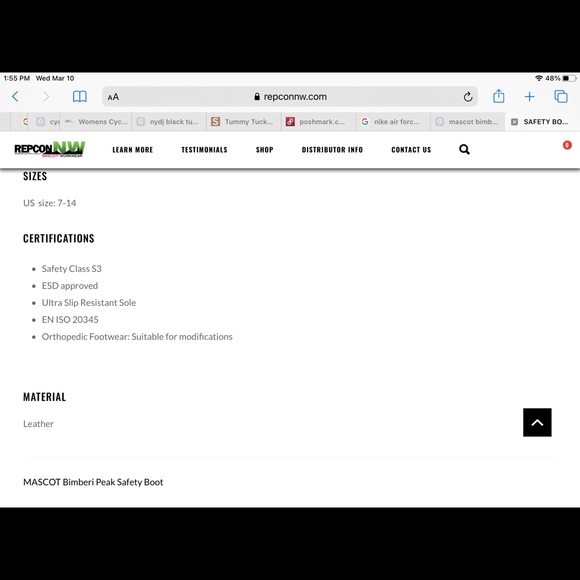 NWT Mascot Bimberi Peak Safety Boot Women’s 5 - Picture 9 of 9